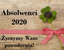 24 kwietnia 2020 - Pożegnanie uczniów klas maturalnych